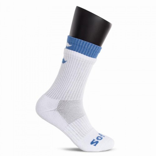 Softee Double White Navy Socks 1 Pair