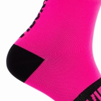 Calcetines Vibora Kait Caña Media Rosa Negro 1 Par