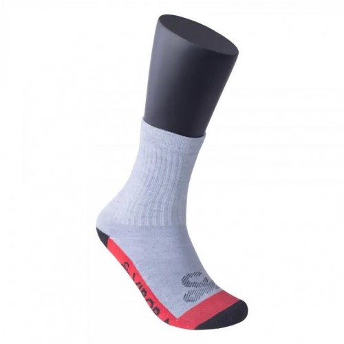 Calcetines Vibora Media Cana Multicolor Gris Rojo 1 Par Calcetines Vibora Media Cana Multicolor Gris Rojo 1 Par