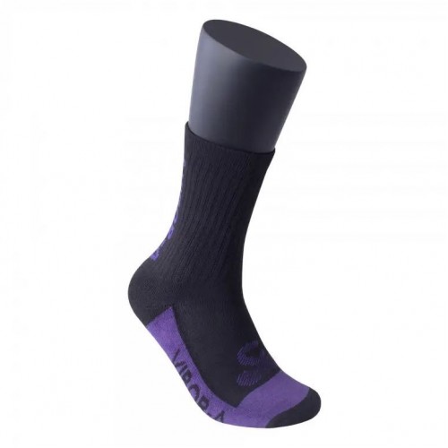 Calcetines Vibora Media Cana Multicolor Negro Violeta 1 Par Calcetines Vibora Media Cana Multicolor Negro Violeta 1 Par