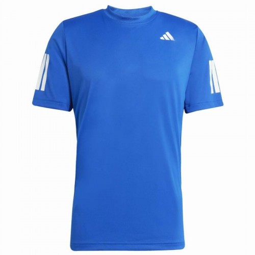 Camiseta Adidas Club 3 Stripes Azul Royal Blanco Camiseta Adidas Club 3 Stripes Azul Royal Blanco