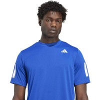 Adidas Club 3 Stripes Royal Blue White T-Shirt  Offer + Cheap