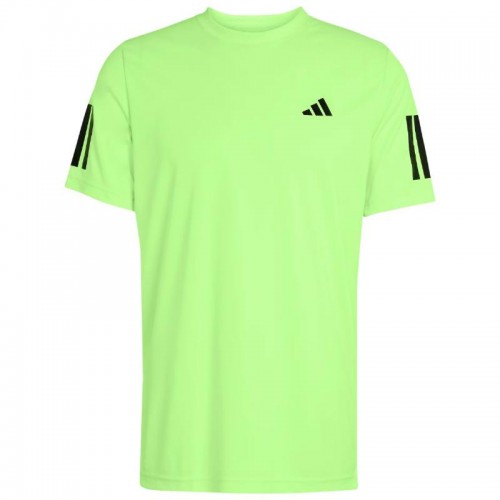 Adidas Club 3 Stripes Lucid Lemon T-Shirt
