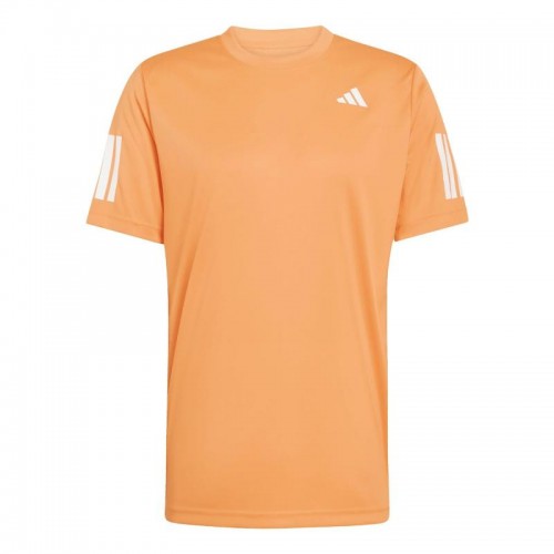 Camiseta Adidas Club 3 Stripes Naranja