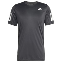 Adidas Club 3 Stripes Black White T-Shirt