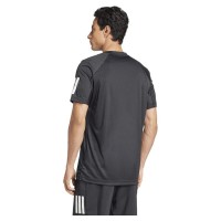 Adidas Club 3 Stripes Black White T-Shirt