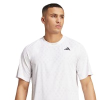Camiseta Adidas Club Graphic Climacool Blanco Gris  Oferta + Barato
