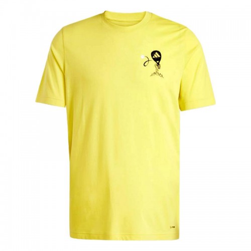 Camiseta Adidas Padel Zone Amarillo Azufre Camiseta Adidas Padel Zone Amarillo Azufre
