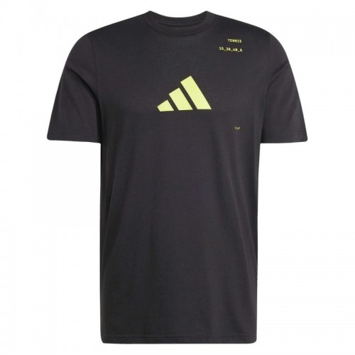 Camiseta Adidas Tennis Category Graphic Negro Limon Camiseta Adidas Tennis Category Graphic Negro Limon