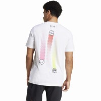 Adidas Tennis Happy 3 Balls Graphic Maglietta bianca  Offerta + Economico