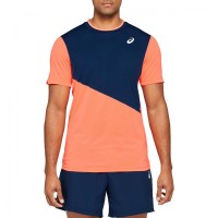 Camiseta Asics Club Navy Coral