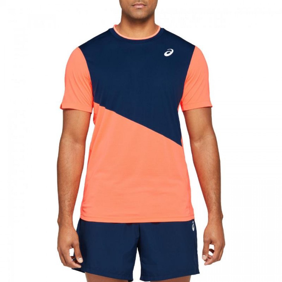 Camiseta Asics Club Navy Coral