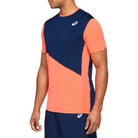 Camiseta Asics Club Navy Coral