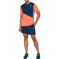 Camiseta Asics Club Navy Coral