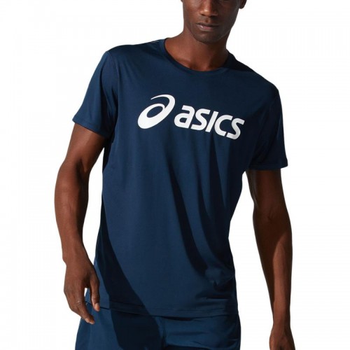 Camiseta Asics Core Top Logo Marino Blanco Camiseta Asics Core Top Logo Marino Blanco