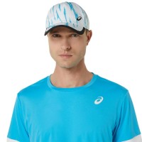 Asics Court Aqua Glossy White T-Shirt  Offer + Cheap