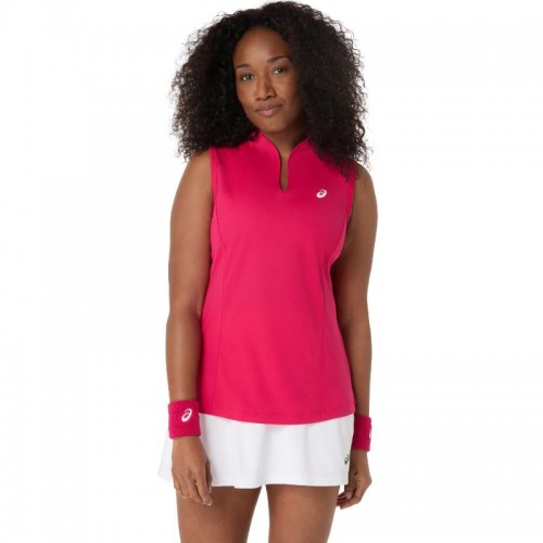 Camiseta Asics Court Rosa Brillante Mujer Camiseta Asics Court Rosa Brillante Mujer