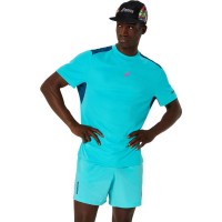 Camiseta Asics Padel Court SS Top Aqua  Oferta + Barato