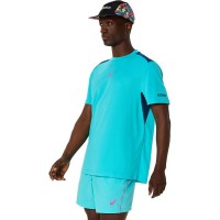 Camiseta Asics Padel Court SS Top Aqua  Oferta + Barato