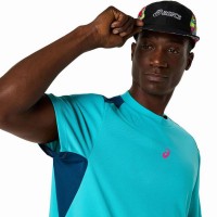 Camiseta Asics Padel Court SS Top Aqua  Oferta + Barato