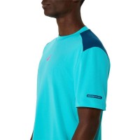 Camiseta Asics Padel Court SS Top Aqua  Oferta + Barato