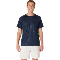 Camiseta Asics Game All Over Print SS Top Azul Medianoche  Offer + Cheap