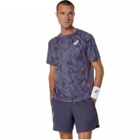 Camiseta Asics Game SS Top Gris Purpura  Offerta + Economico