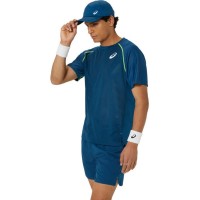 Asics Match Blu Mako Maglietta  Offerta + Economico