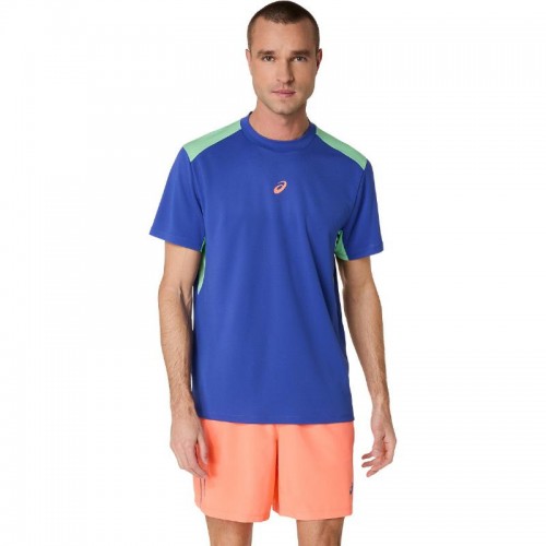 Camiseta Asics Padel Court SS Top Azul Cobalto Menta Camiseta Asics Padel Court SS Top Azul Cobalto Menta
