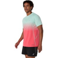 Camiseta Asics Seamless SS Top Coral Verde  Offer + Cheap