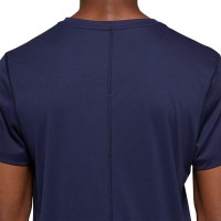 Camiseta Asics Silver Azul Peacoat Blanco Brillante