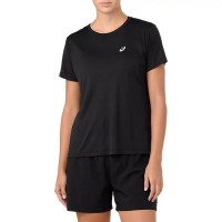 Camiseta Asics Silver Black para Mulheres