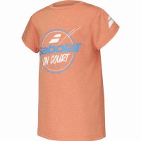 Camiseta Babolat Exercise Graphic Naranja Junior