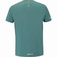 Camiseta Babolat Exercise Message Verde Intenso