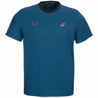 Camiseta Babolat Juan Lebron Crew Neck Tee Azul