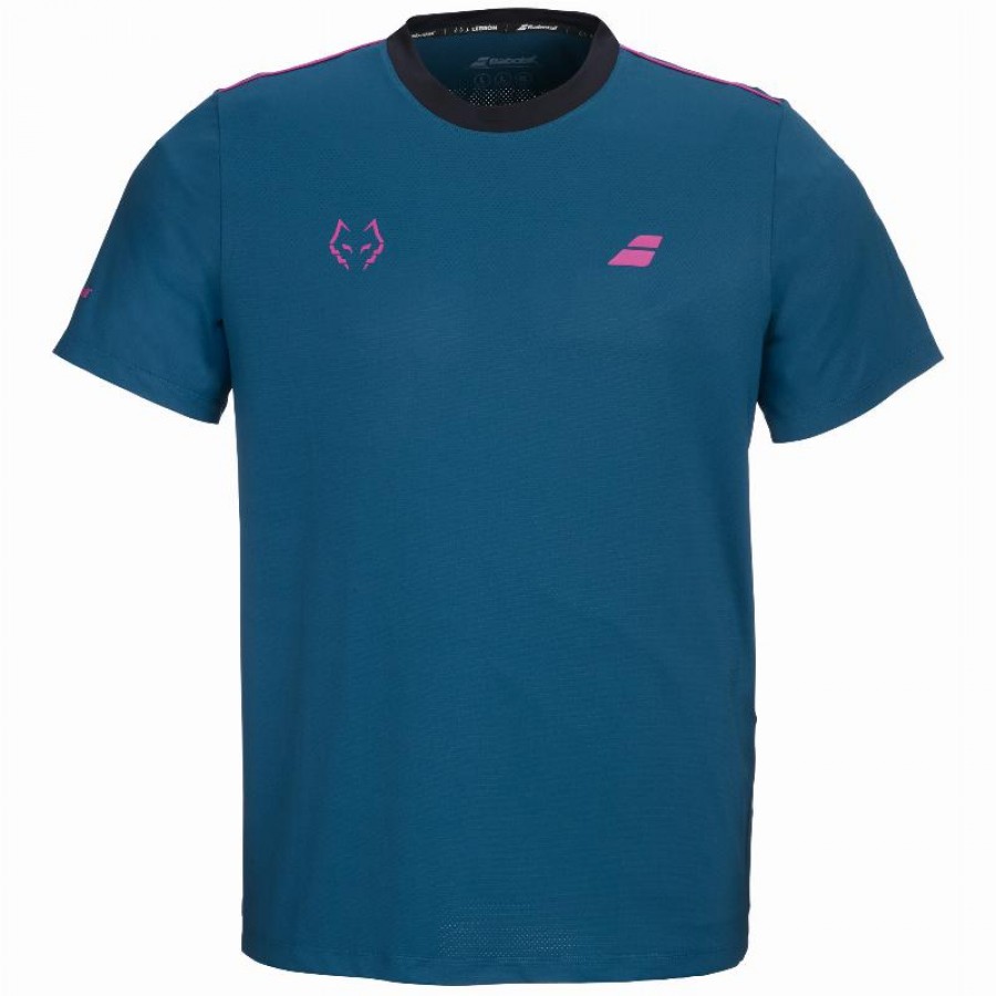 Camiseta Babolat Juan Lebron Crew Neck Tee Azul