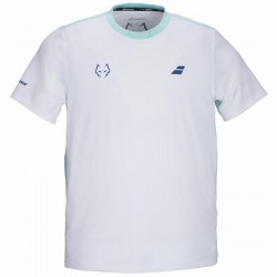 Camiseta Babolat Juan Lebron Crew Neck Tee Blanco