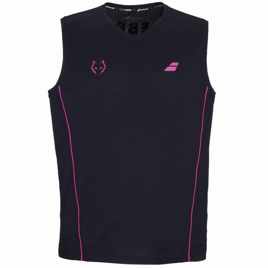 T-shirt noir Babolat Juan Lebron