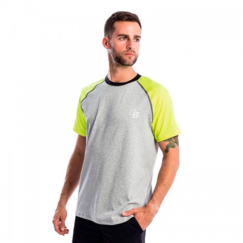 Camiseta BB Snow Gris Amarillo Fluor Camiseta BB Snow Gris Amarillo Fluor