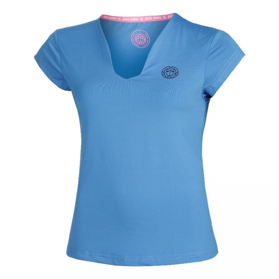 Bidi Badu Colortwist V-Neck Blue Women''s T-Shirt