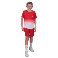 Bidi Badu Crew Gradiant Maglietta Rossa Bianca Junior  Offerta + Economico