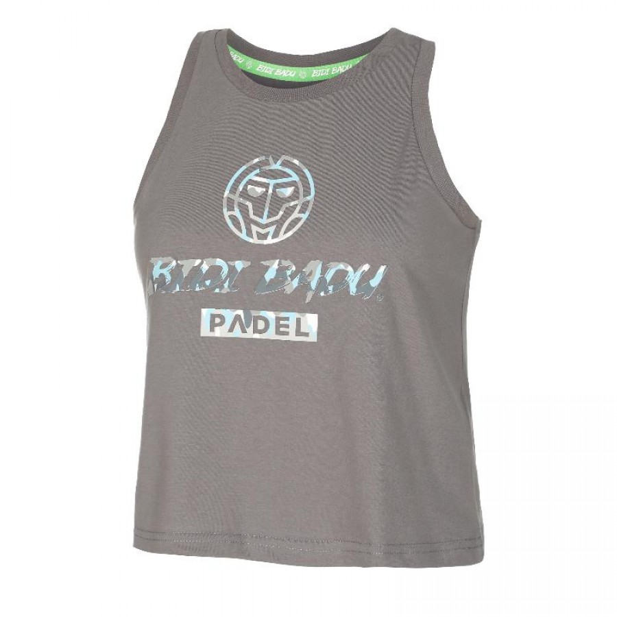 Camiseta Bidi Badu Good Vibes Chill Gris Aqua Mujer