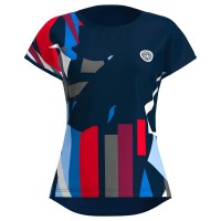 Bidi Badu New York Capsleeve Blu Scuro Rosso Junior T-shirt  Offerta + Economico