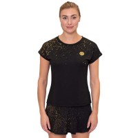 Bidi Badu Paris Capsleeve Nero Oro T-Shirt Donna  Offerta + Economico