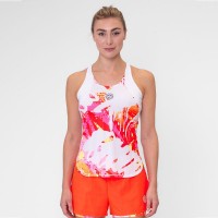 Bidi Badu Bretella Maglietta Wild Arts Bianco Mix Donna  Offerta + Economico