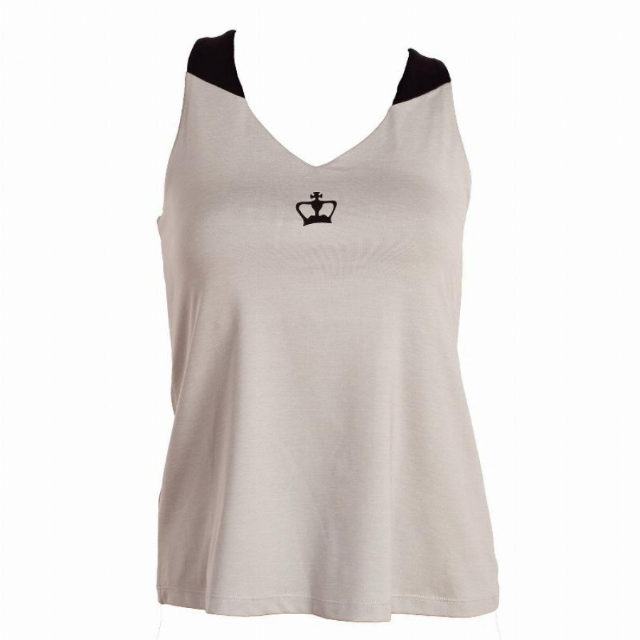 Camiseta Black Crown Rodas Gris Negro Mujer