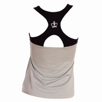 Camiseta Black Crown Rodas Gris Negro Mujer