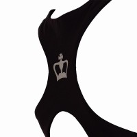 Camiseta Black Crown Rodas Gris Negro Mujer