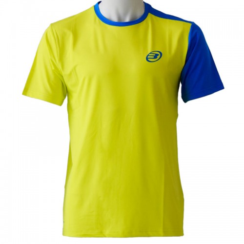 Camiseta Bullpadel Challenger Amarillo Limon Fluor Azul Real Camiseta Bullpadel Challenger Amarillo Limon Fluor Azul Real