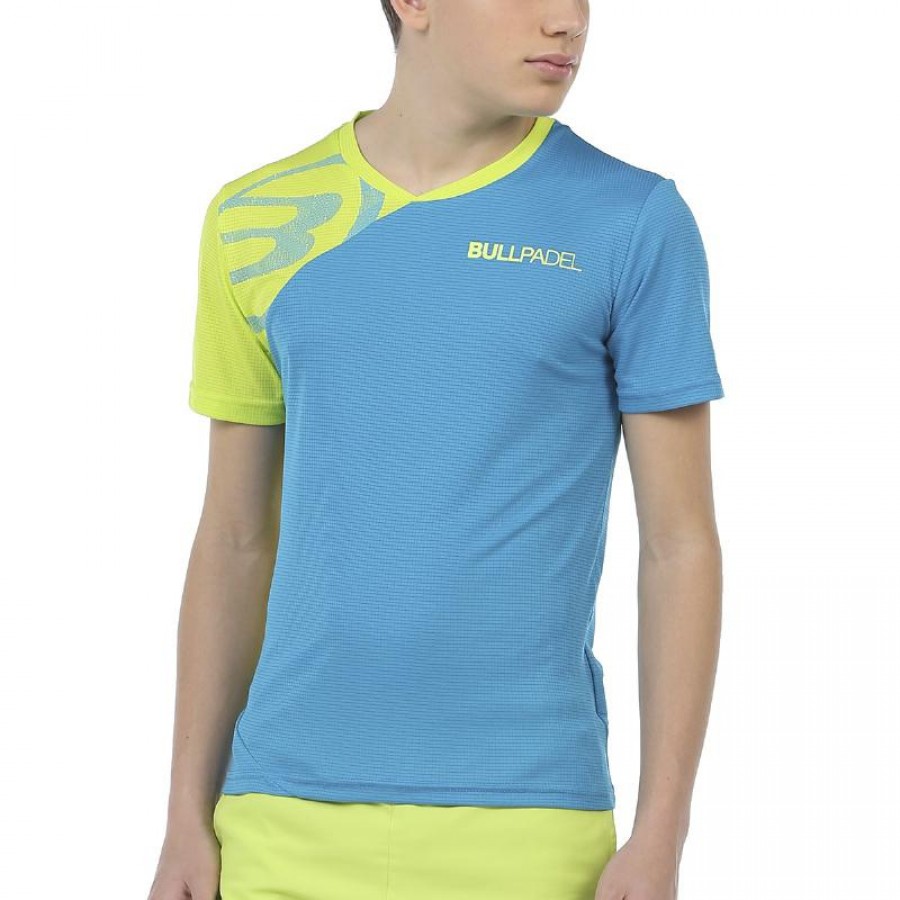 Bullpadel Chamois Blue Atomico Lima Junior T-Shirt - Barata Oferta Outlet